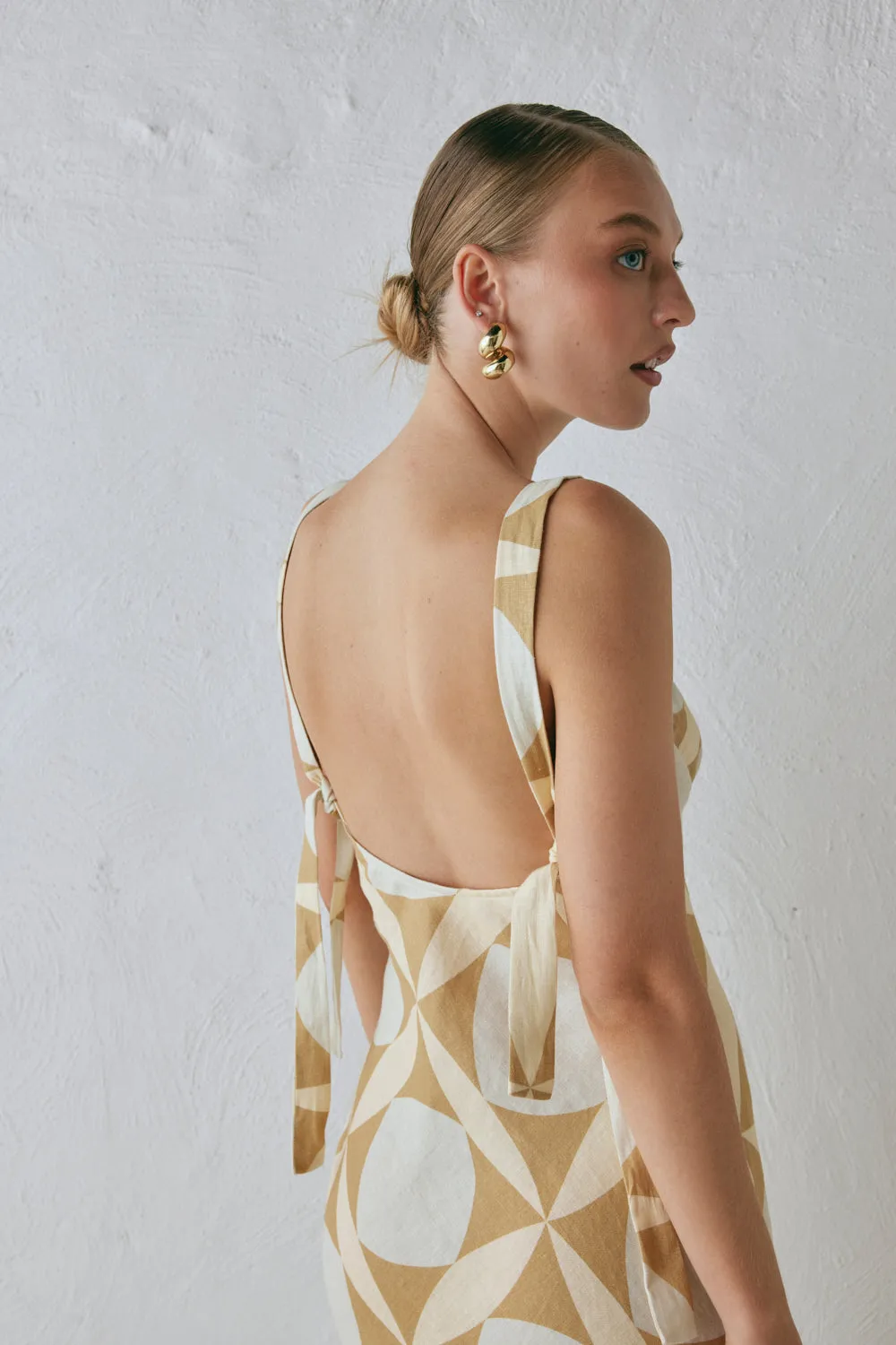 Talia Linen Midi Dress Scope sold by Verge Girl product image thumbnail 4