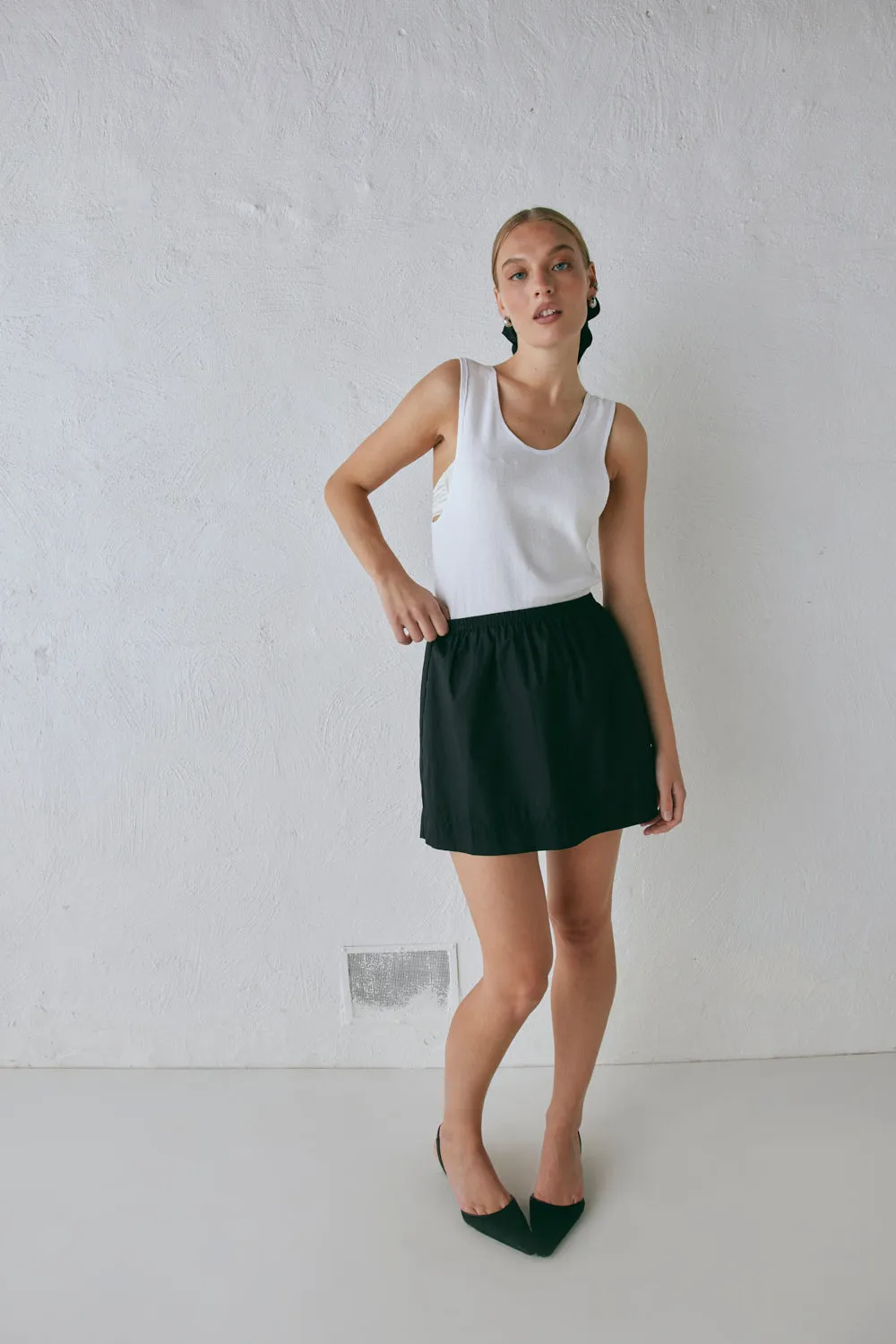 Elka Mini Skirt Black sold by Verge Girl