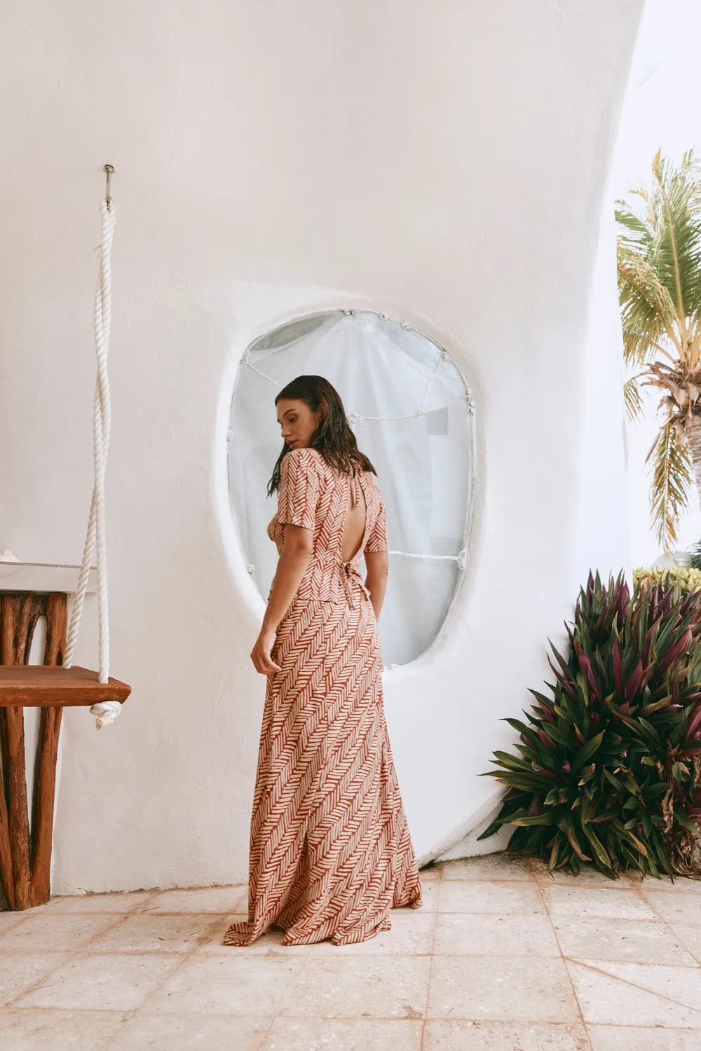 Elson Bias Cut Maxi Skirt Tile sold by Verge Girl product image thumbnail 2