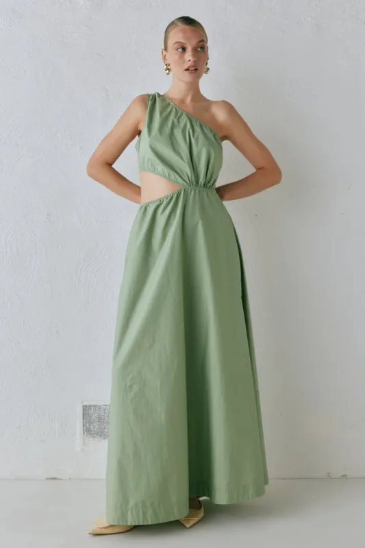 Daisy Maxi Dress Sage sold by Verge Girl