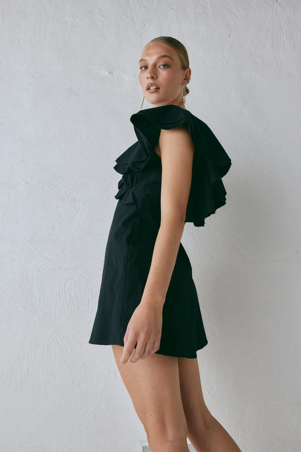 Party Nights Frill Mini Dress Black sold by Verge Girl product image thumbnail 4