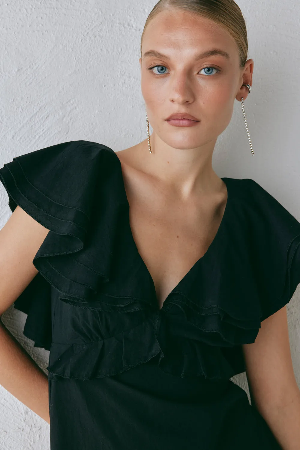 Party Nights Frill Mini Dress Black sold by Verge Girl product image thumbnail 3