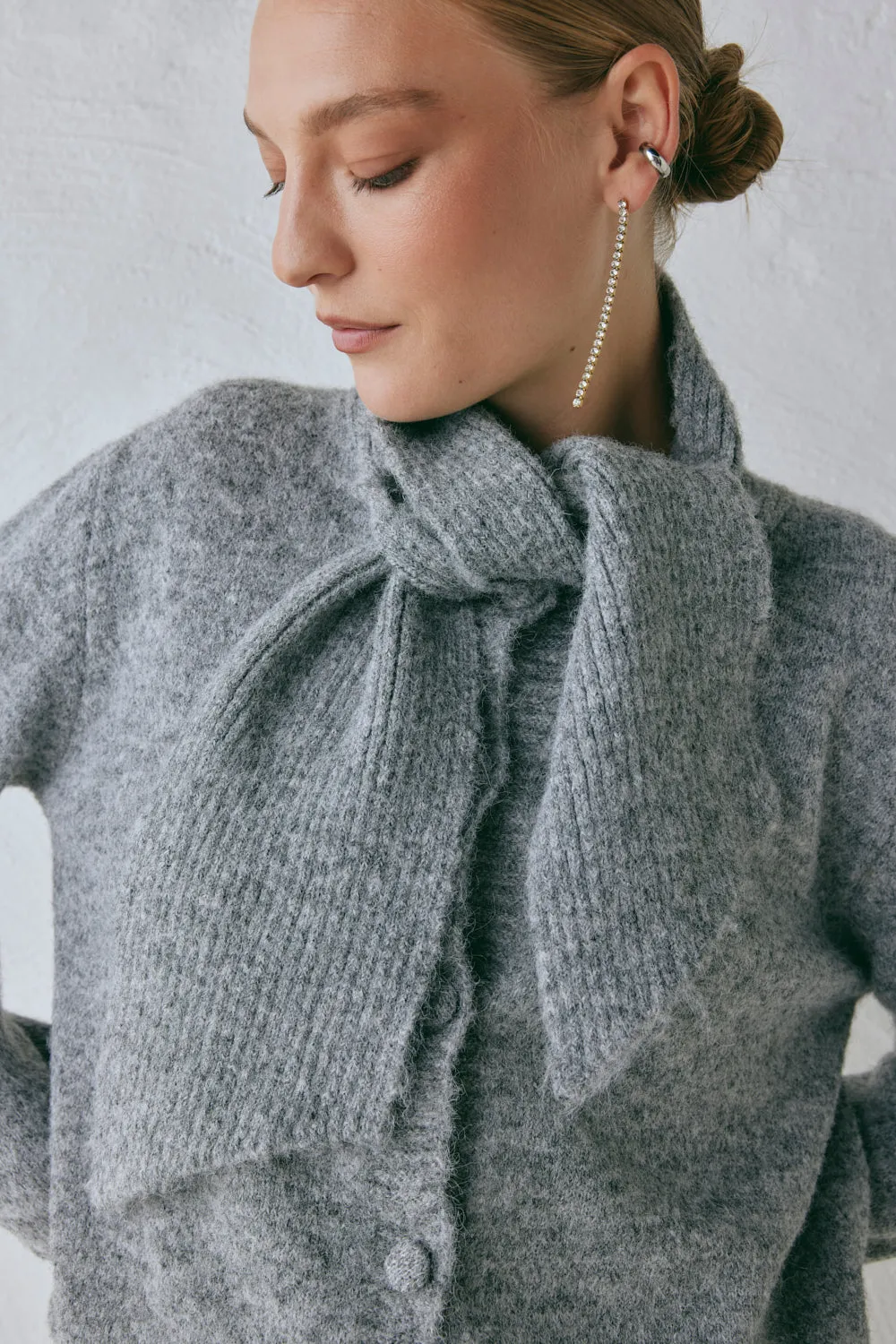 Sable Knit Cardigan Grey sold by Verge Girl product image thumbnail 5