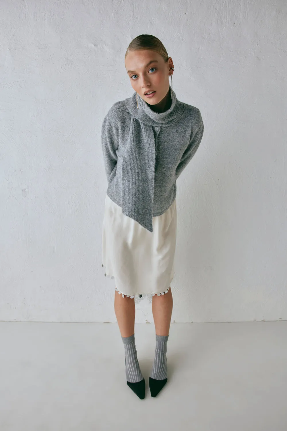 Sable Knit Cardigan Grey sold by Verge Girl product image thumbnail 3