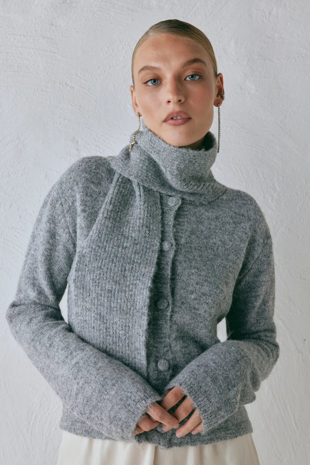 Sable Knit Cardigan Grey sold by Verge Girl product image thumbnail 4