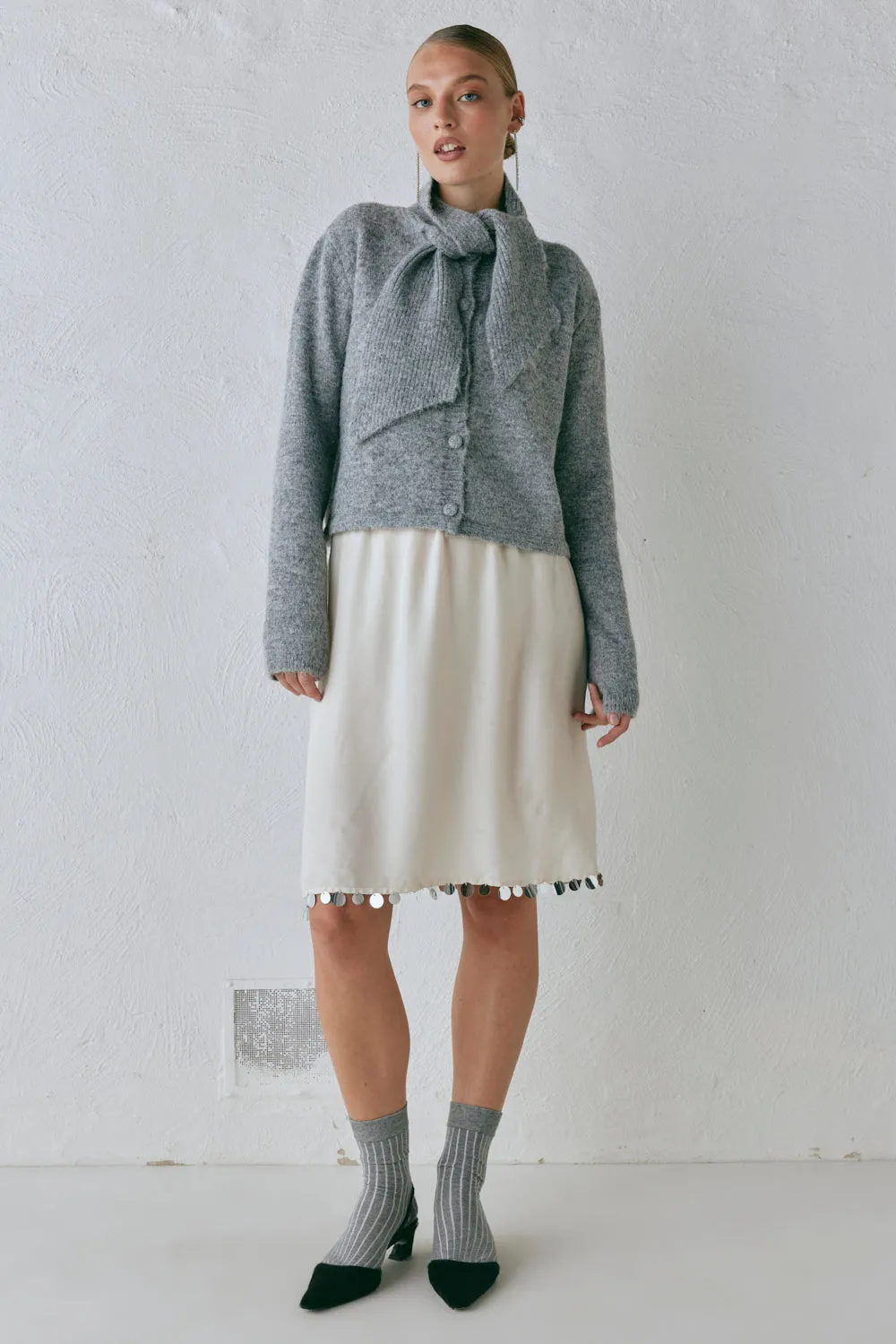 Sable Knit Cardigan Grey sold by Verge Girl product image thumbnail 2