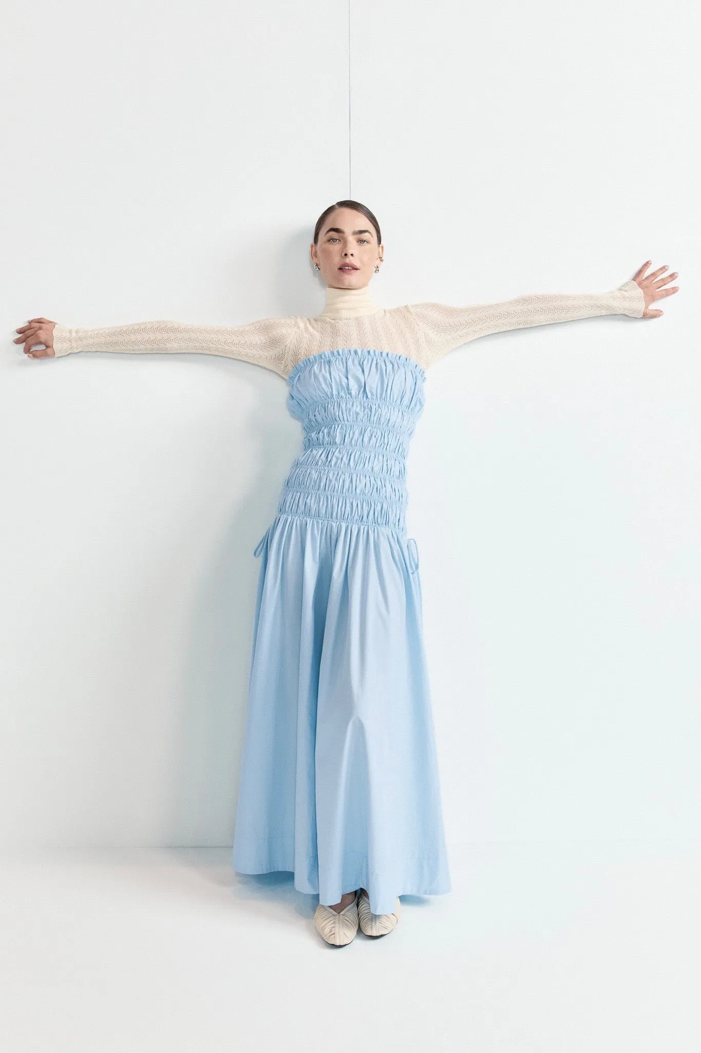 Isabel Maxi Dress Sky sold by Verge Girl