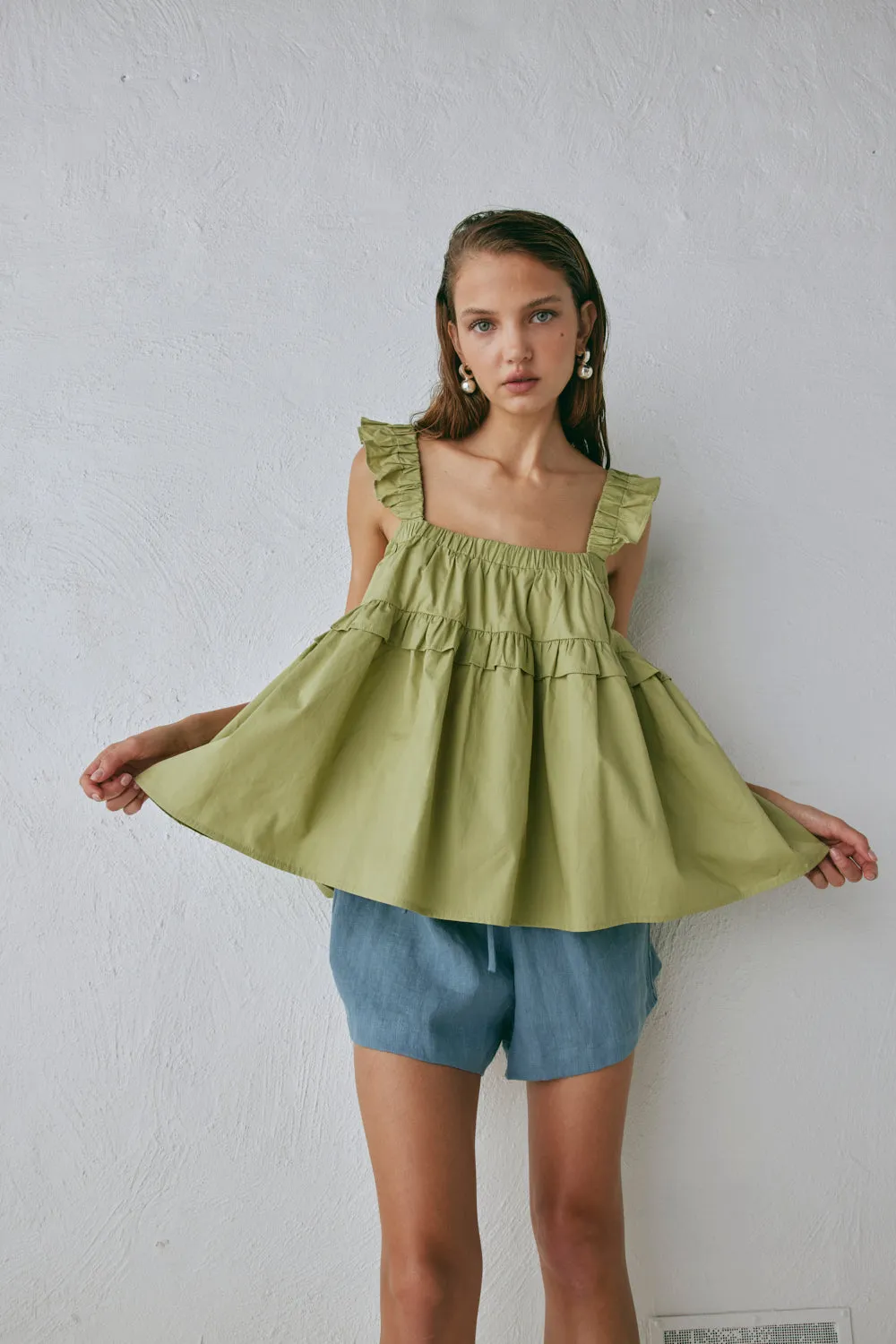Rossana Top Aloe sold by Verge Girl product image thumbnail 5