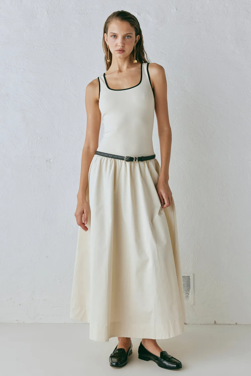Milena Maxi Dress Cream sold by Verge Girl