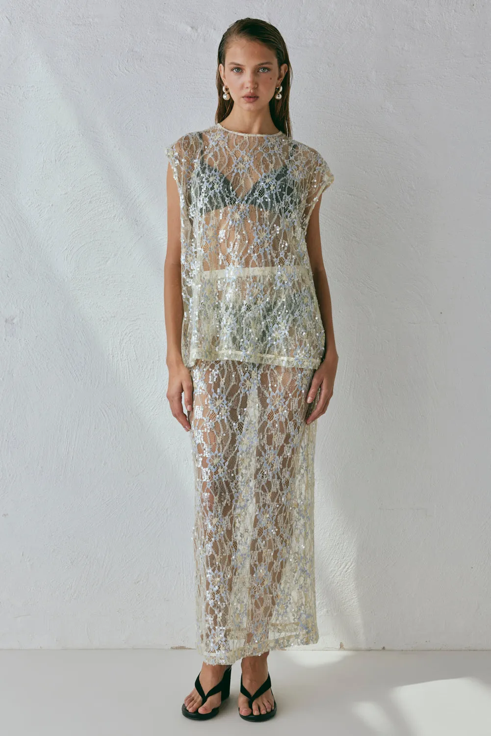 Devyn Sequin Top Lace sold by Verge Girl product image thumbnail 5