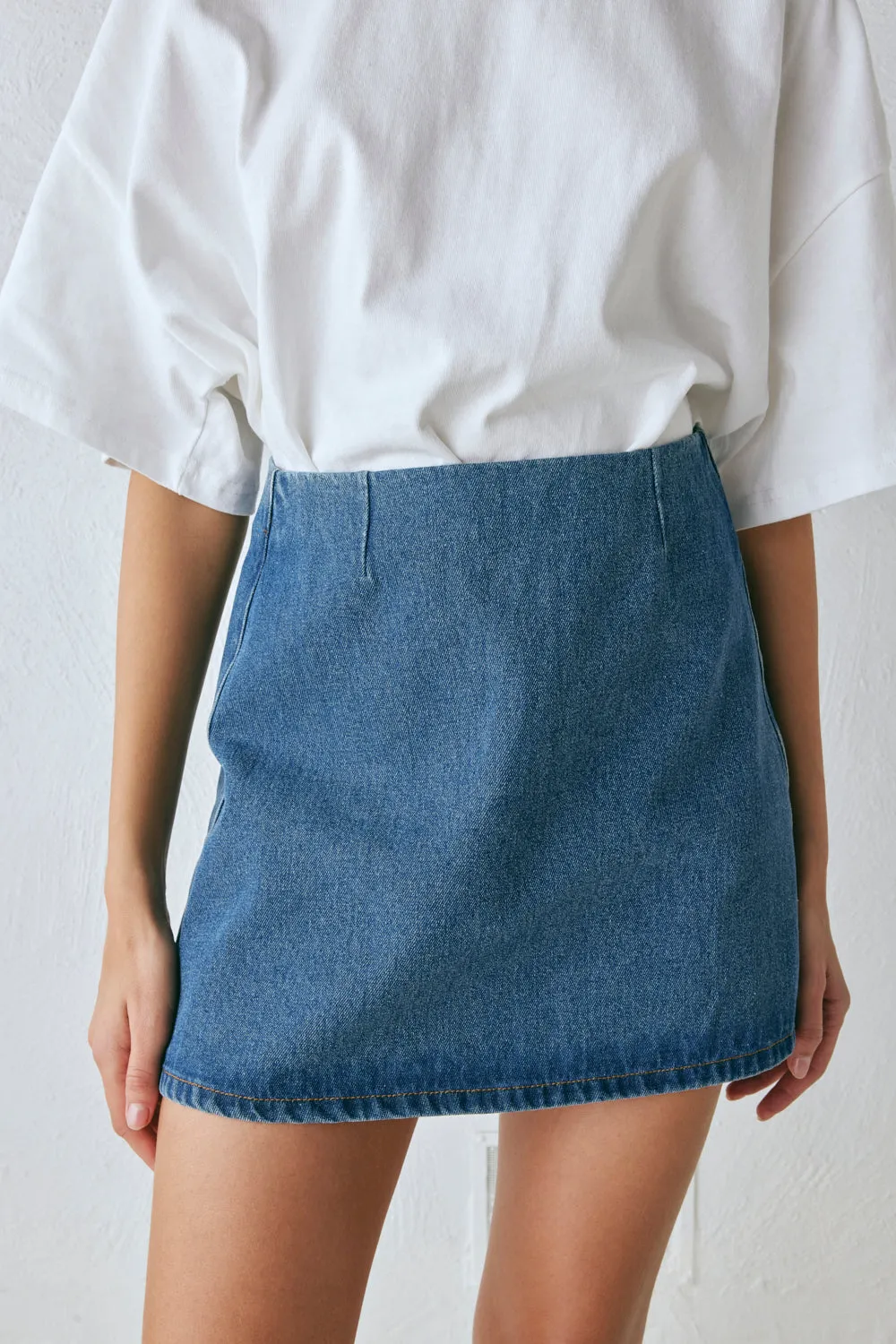 Anna Denim Mini Skirt Blue sold by Verge Girl product image thumbnail 3