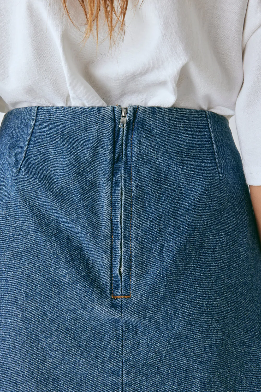 Anna Denim Mini Skirt Blue sold by Verge Girl product image thumbnail 5