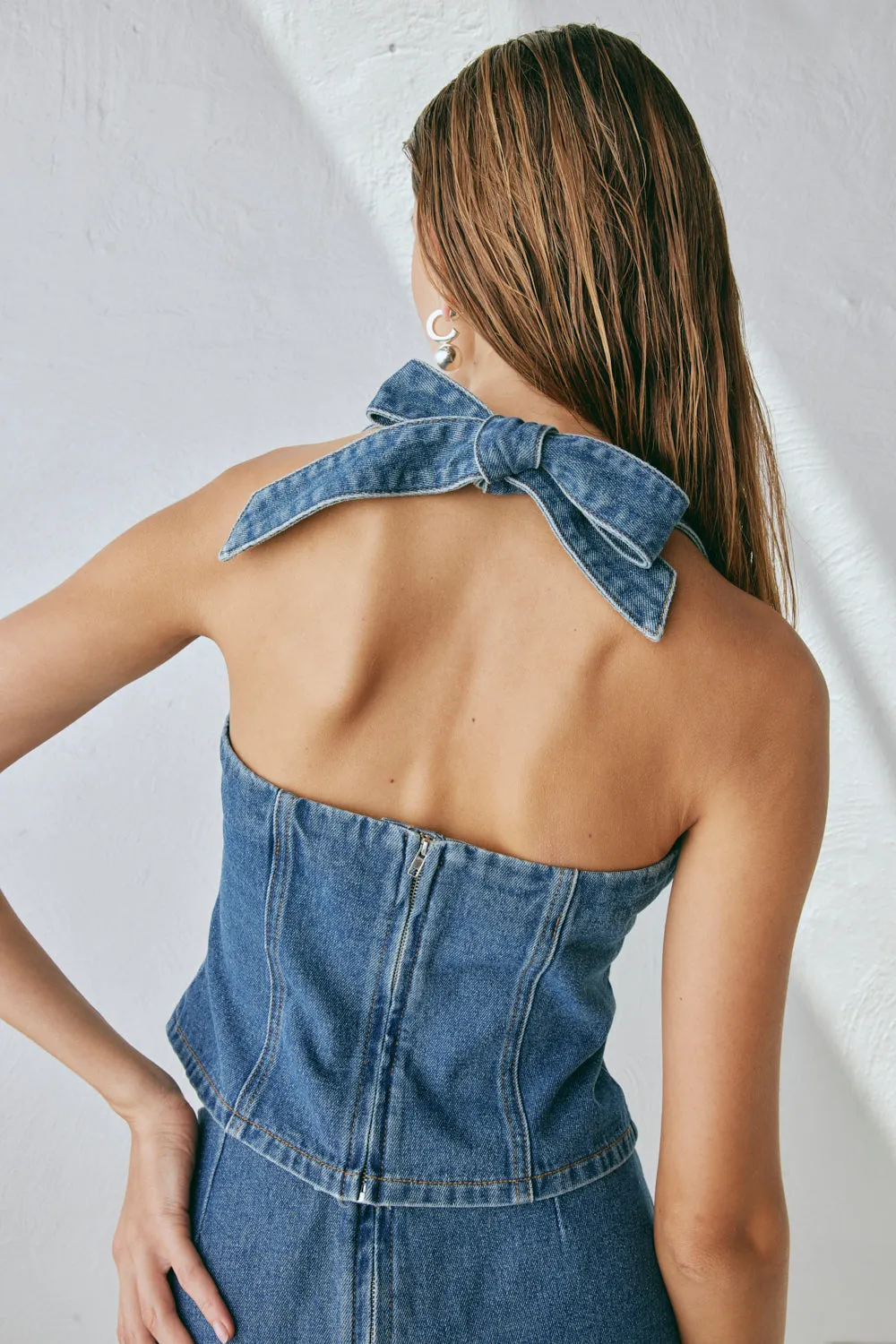 Anna Denim Top Blue sold by Verge Girl product image thumbnail 2