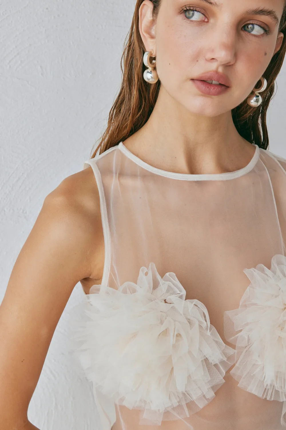 Daria Top Cream sold by Verge Girl product image thumbnail 5