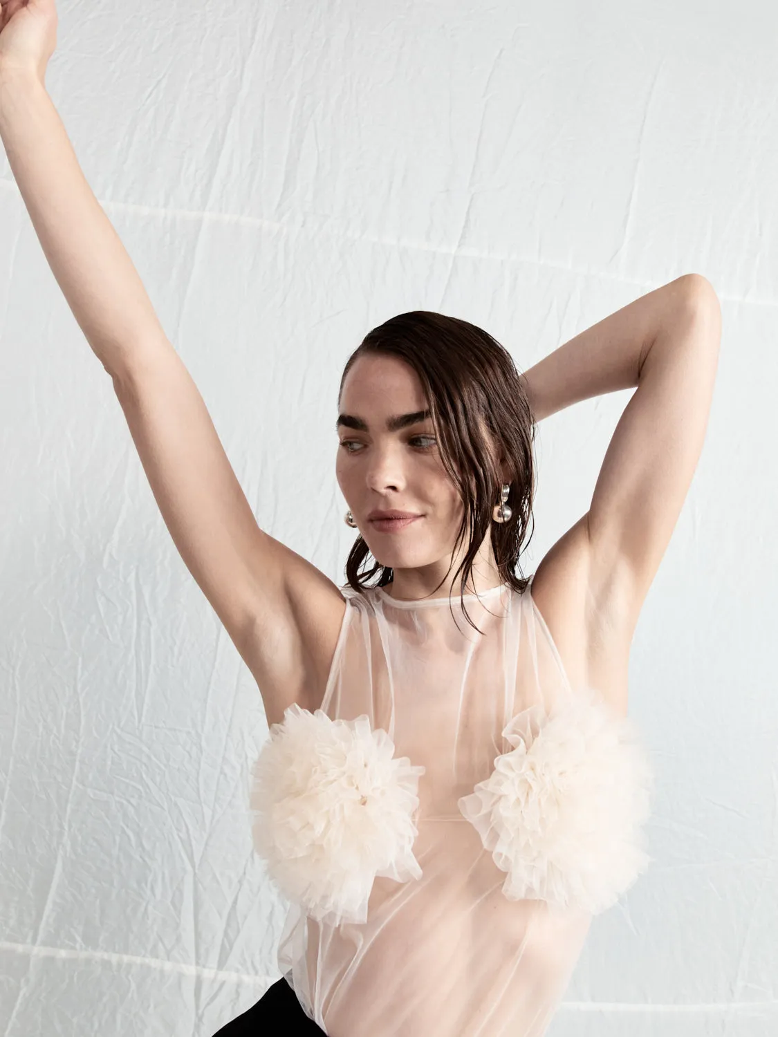 Daria Top Cream sold by Verge Girl product image thumbnail 4