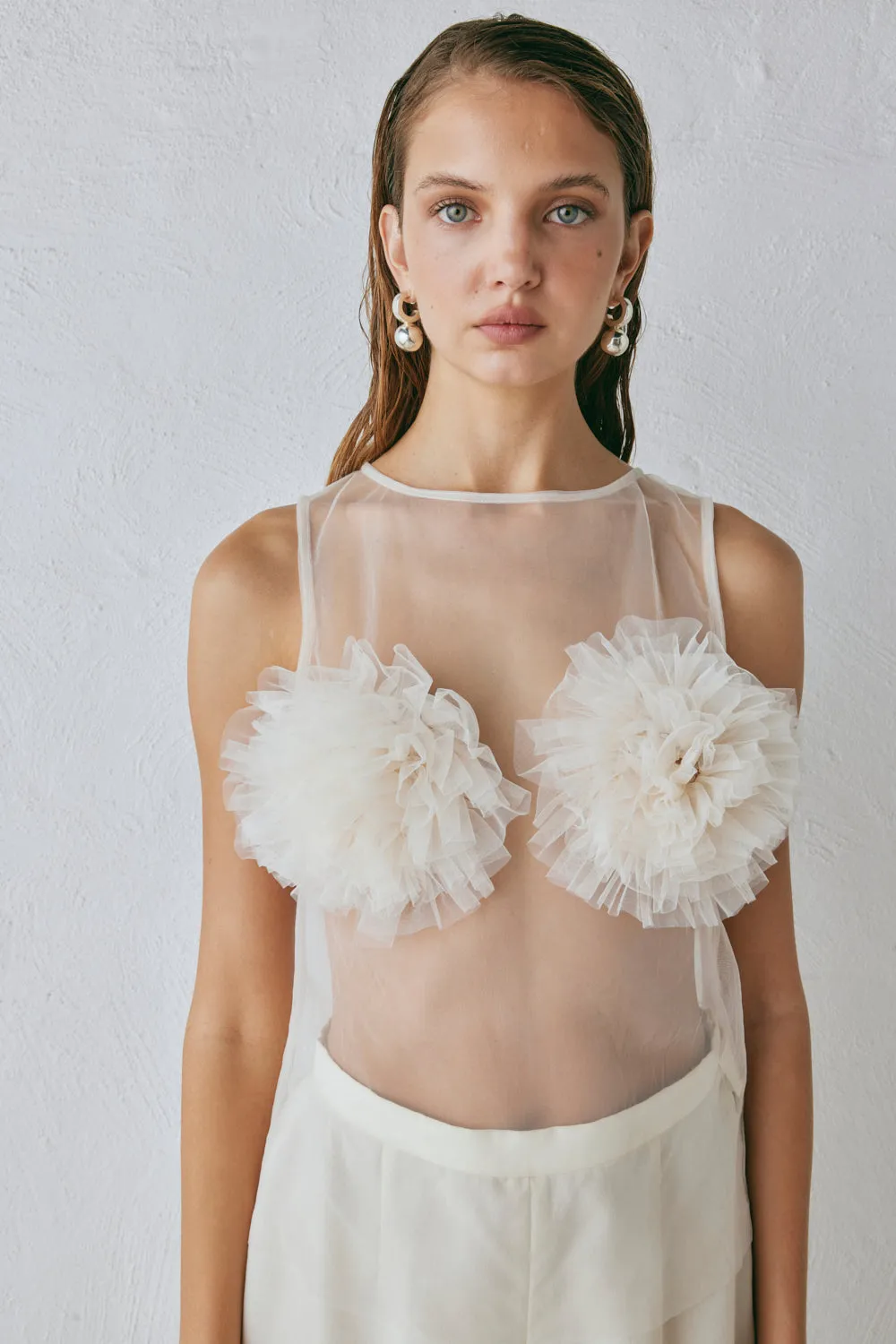 Daria Top Cream sold by Verge Girl product image thumbnail 2