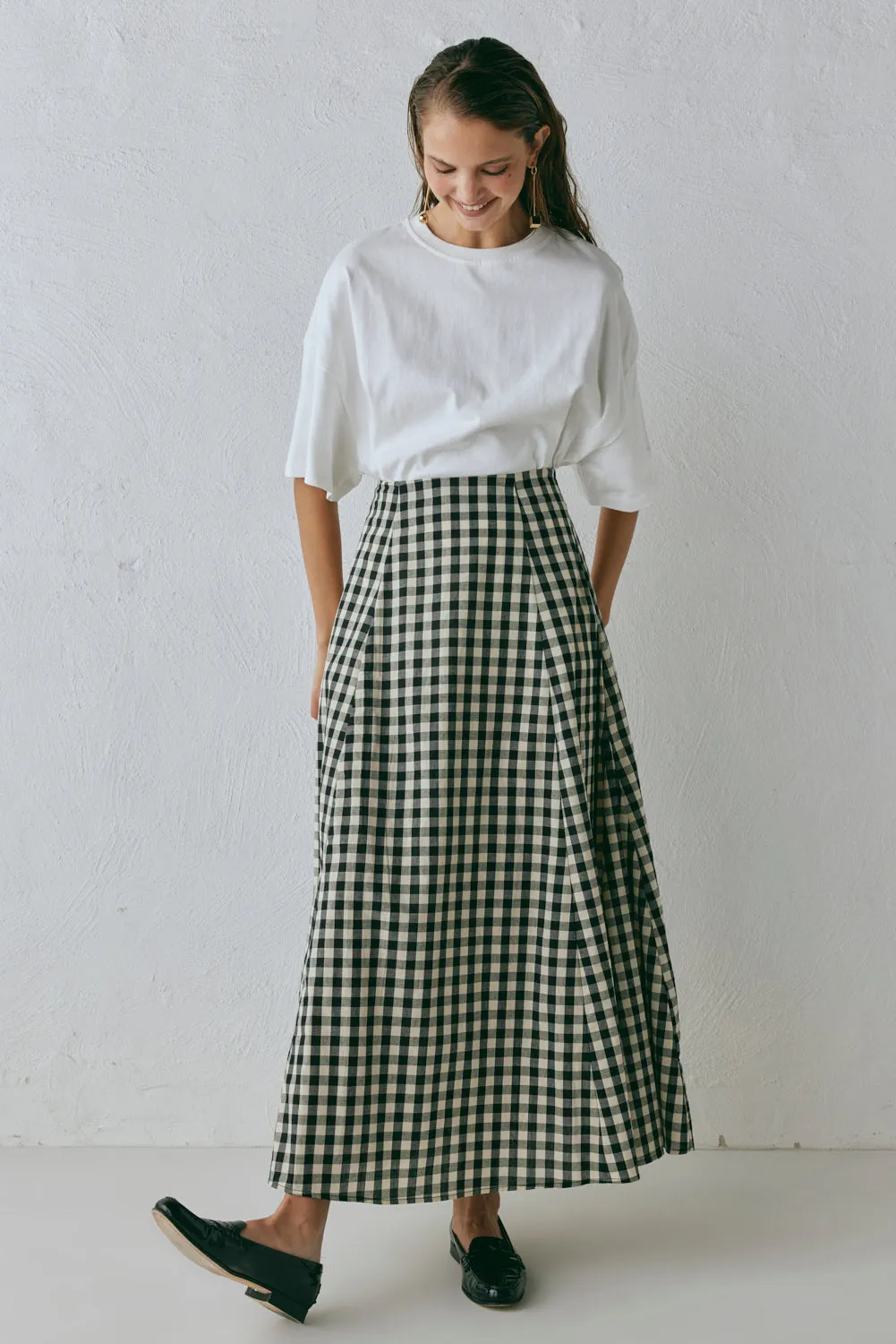Hanni Maxi Skirt Black Check sold by Verge Girl product image thumbnail 4