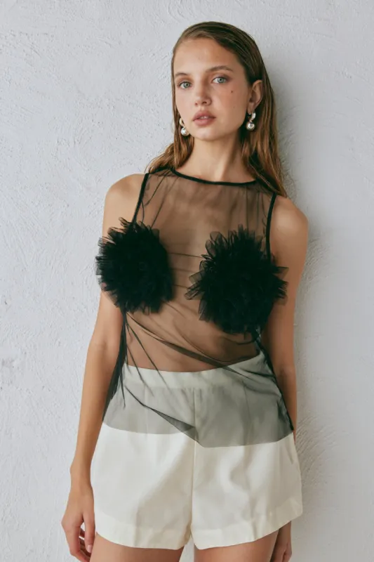 Daria Top Black sold by Verge Girl