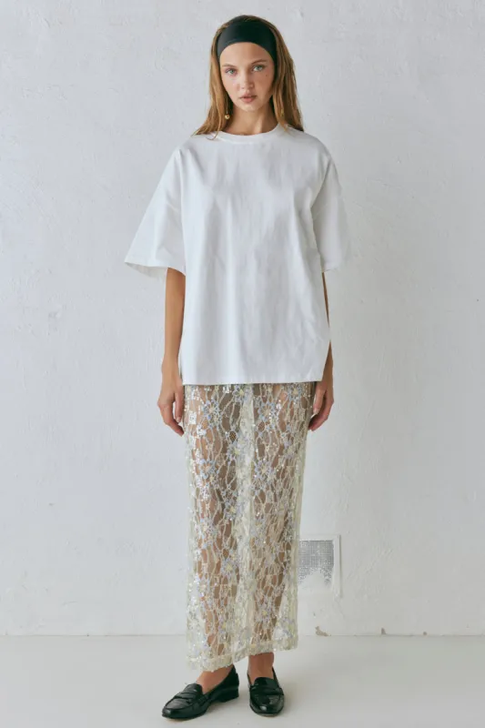 Willow Tee White sold by Verge Girl