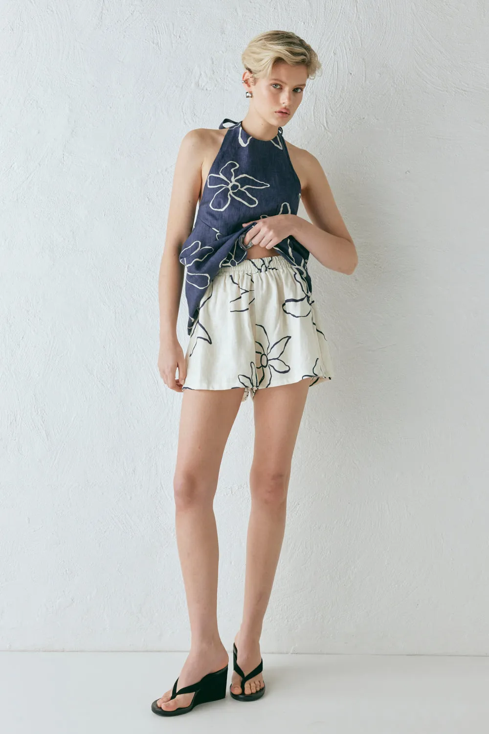 Gabbi Linen Shorts Fleur sold by Verge Girl product image thumbnail 3