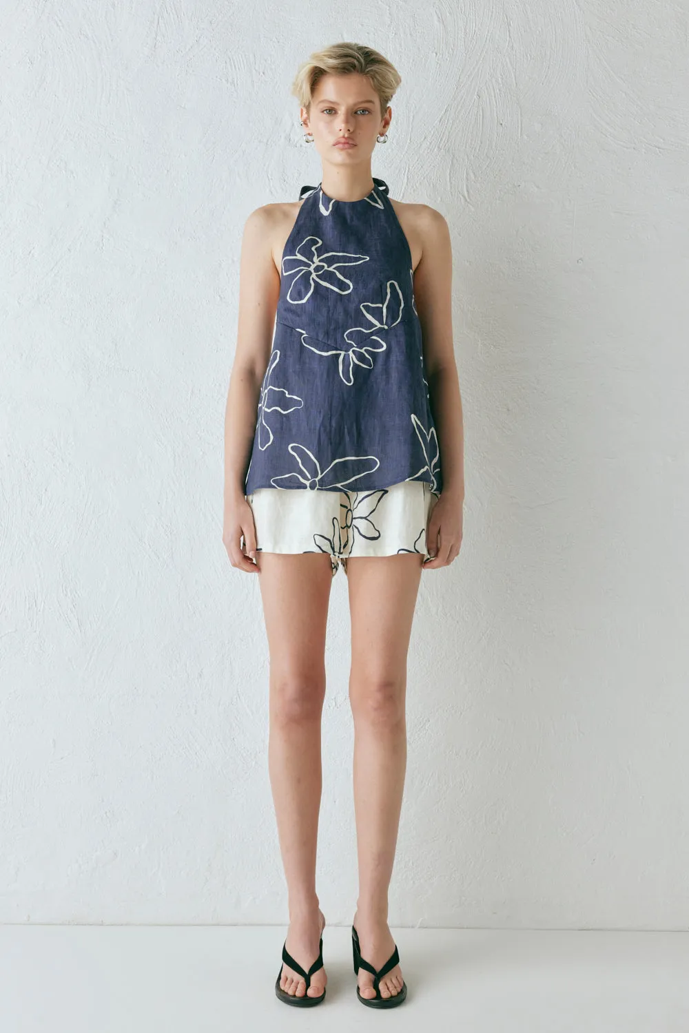 Sierra Linen Top Fleur sold by Verge Girl product image thumbnail 3