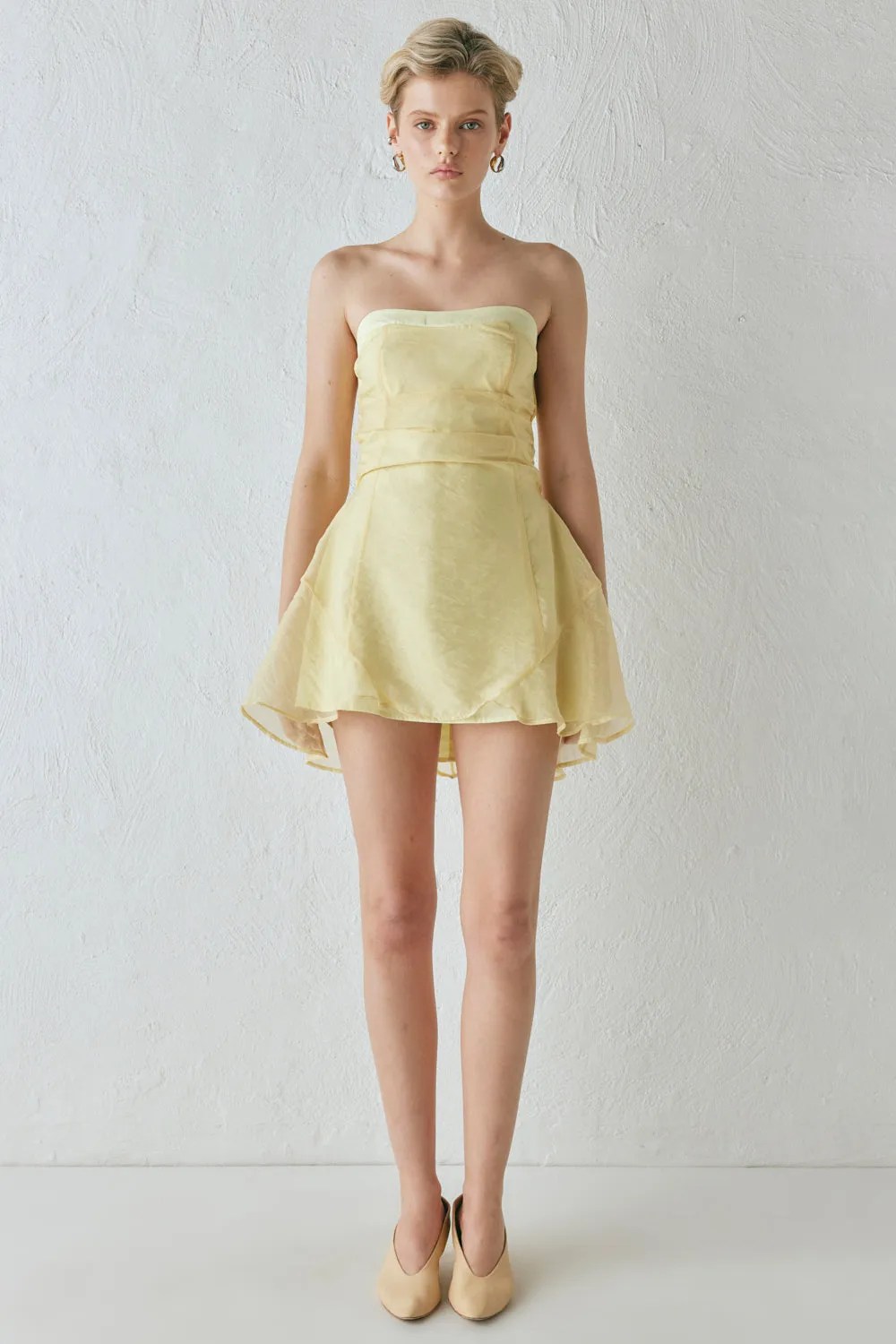 Paloma Mini Dress Lemon sold by Verge Girl product image thumbnail 3