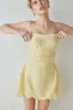 Paloma Mini Dress Lemon sold by Verge Girl