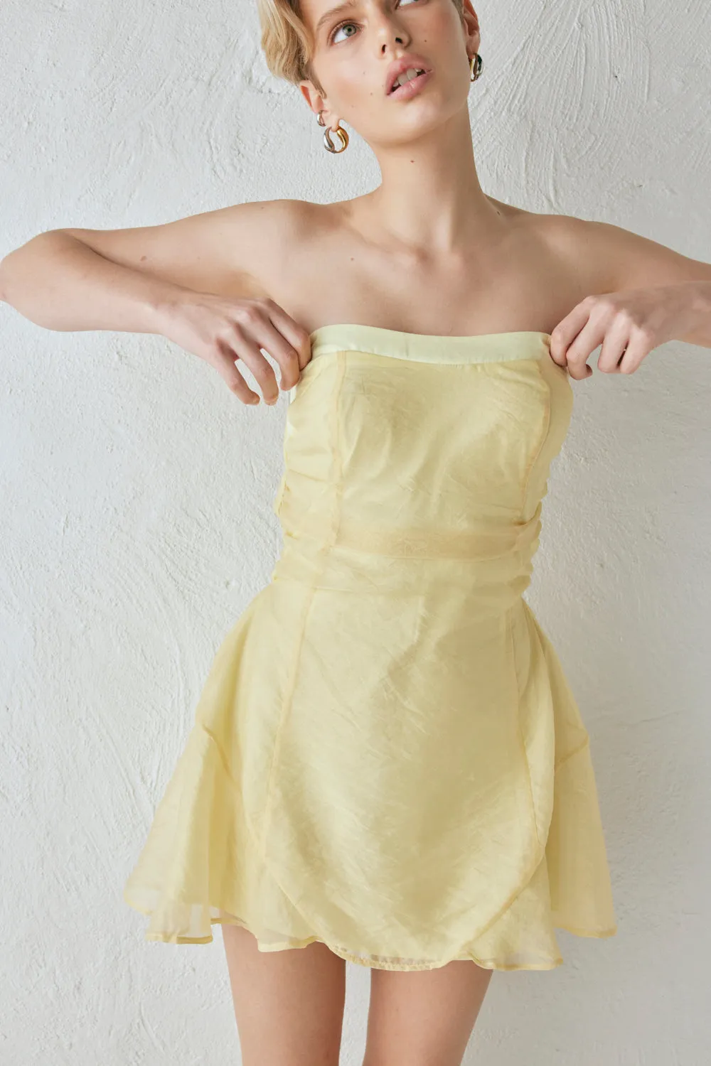 Paloma Mini Dress Lemon sold by Verge Girl product image thumbnail 4