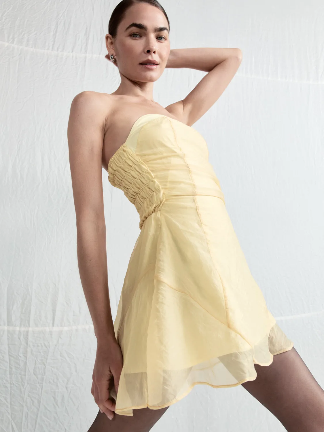 Paloma Mini Dress Lemon sold by Verge Girl product image thumbnail 5