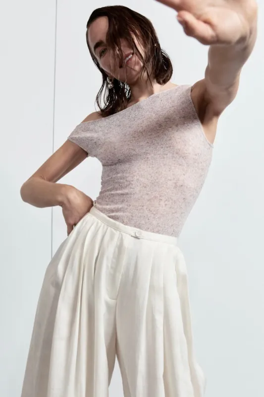 Kemi Knit Top Oatmeal sold by Verge Girl
