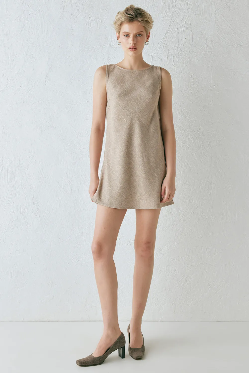 Zaria Mini Dress Beige sold by Verge Girl product image thumbnail 3