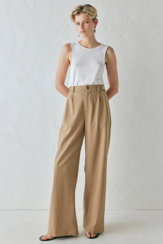 Sayna Pants Latte sold by Verge Girl