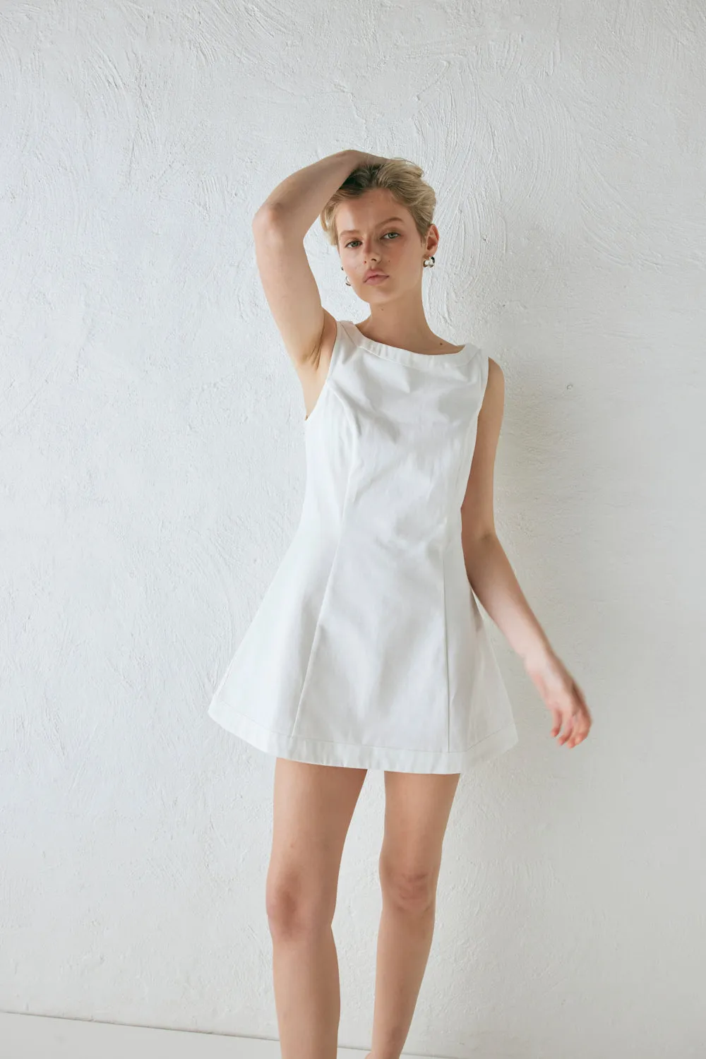 Lulu Mini Dress White sold by Verge Girl product image thumbnail 4