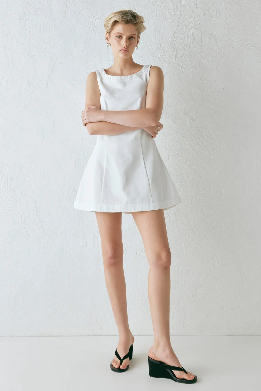 Lulu Mini Dress White sold by Verge Girl product image thumbnail 2