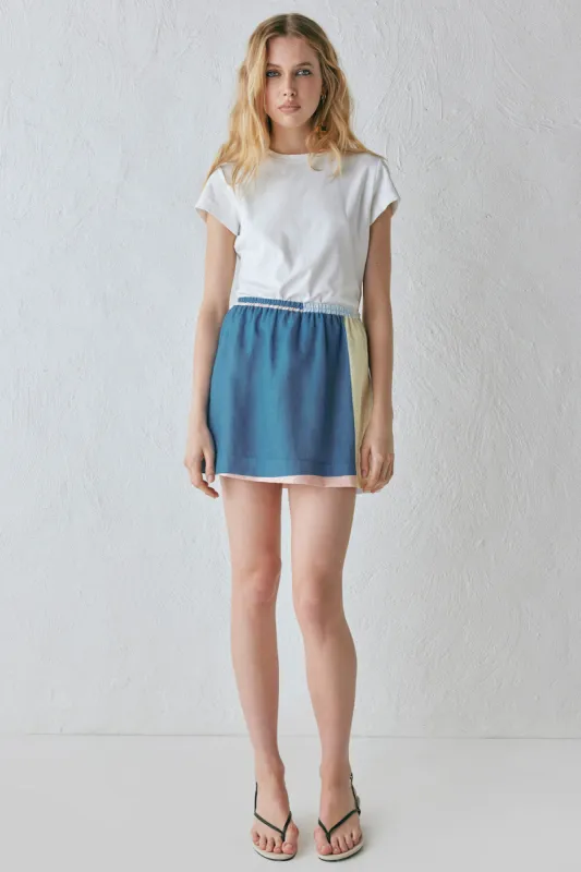 Elka Linen Mini Skirt Sia sold by Verge Girl