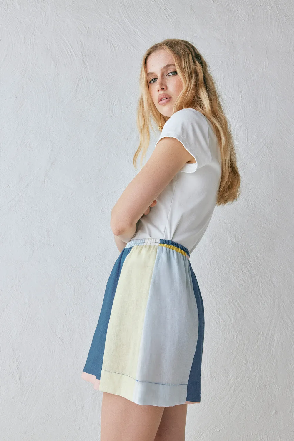 Elka Linen Mini Skirt Sia sold by Verge Girl product image thumbnail 2