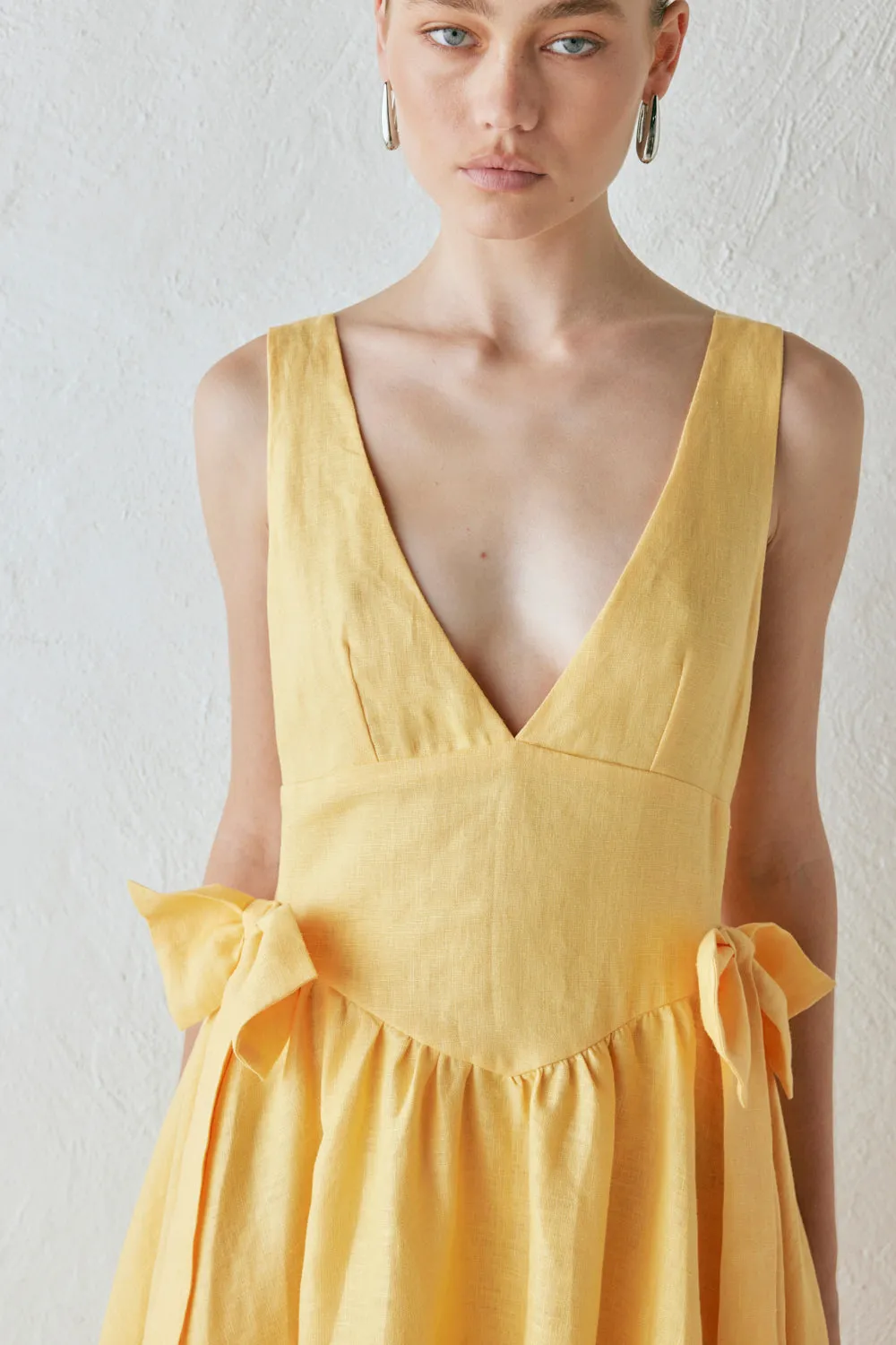Daphne Linen Midi Dress Sun sold by Verge Girl product image thumbnail 4