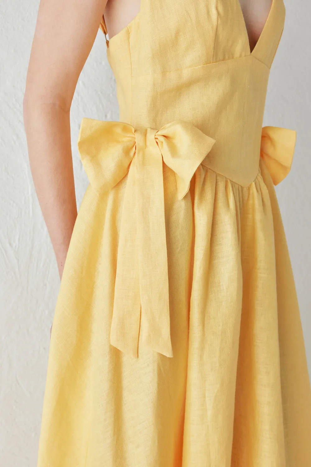 Daphne Linen Midi Dress Sun sold by Verge Girl product image thumbnail 2