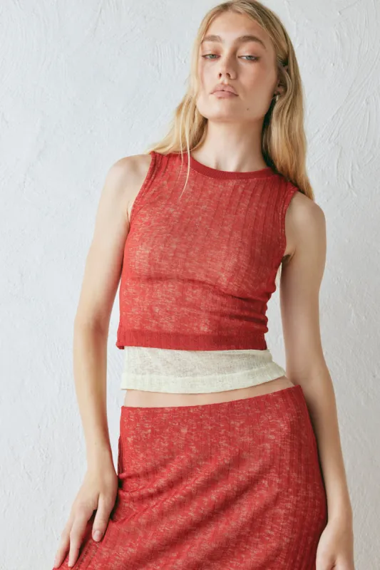 Jil Top Burnt Red made by Verge Girl