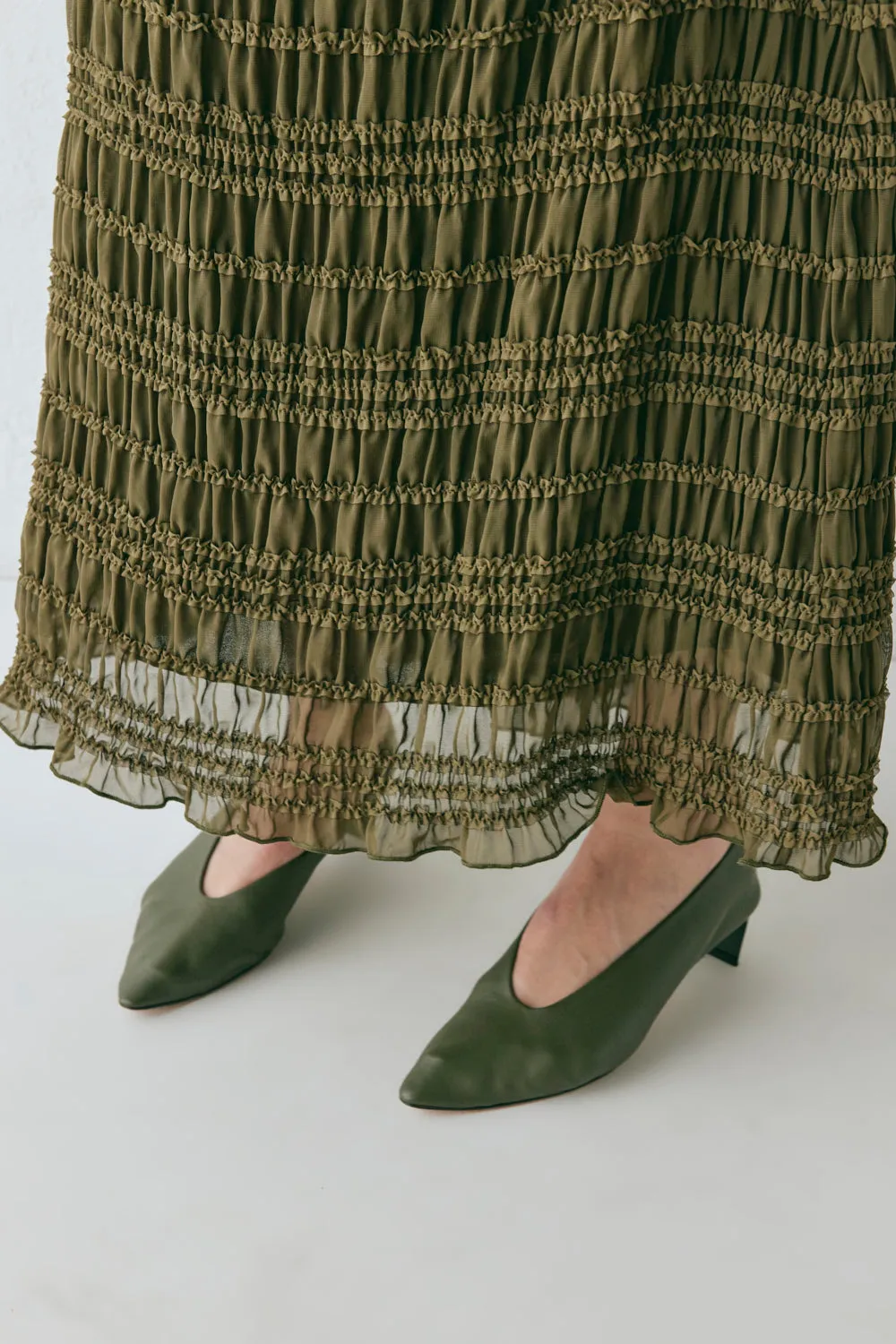 Mia Midi Skirt Khaki sold by Verge Girl product image thumbnail 4