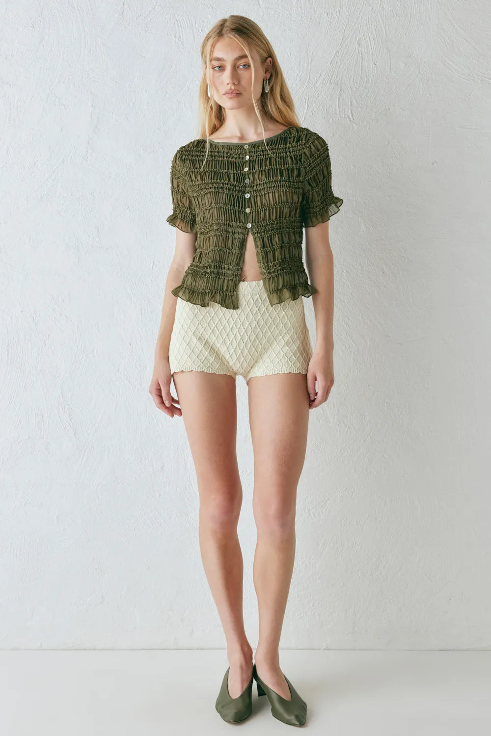 Sofia Top Khaki sold by Verge Girl product image thumbnail 2