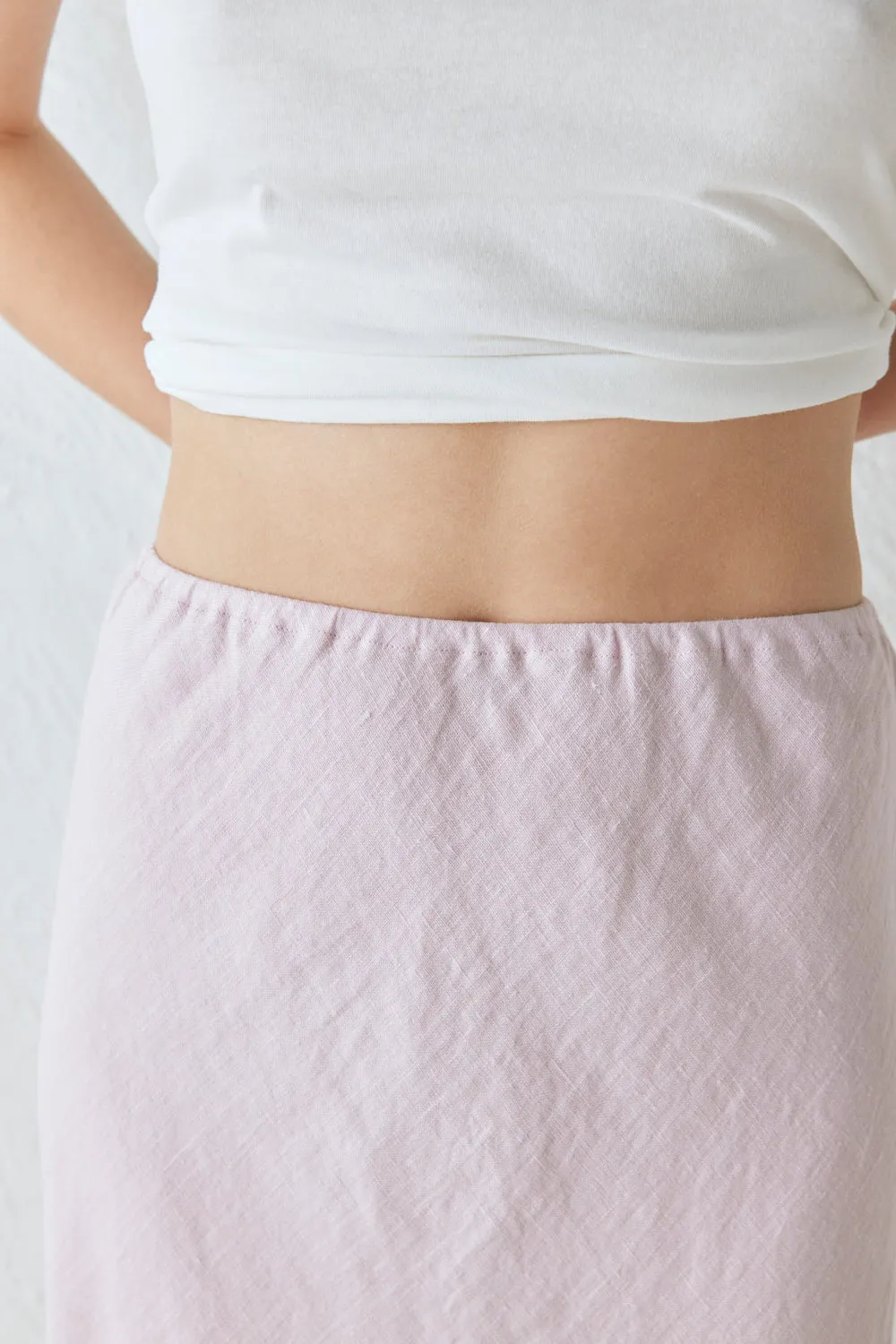 Ena Linen Bias Cut Maxi Skirt Musk sold by Verge Girl product image thumbnail 5