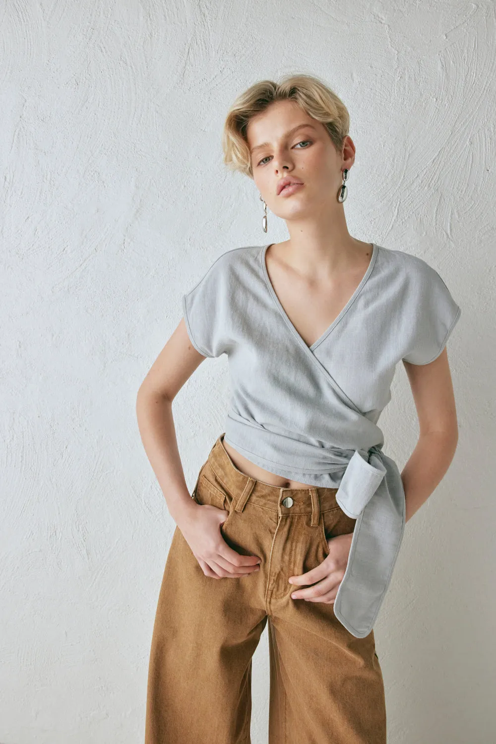 Sea Glass Wrap Top Powder sold by Verge Girl