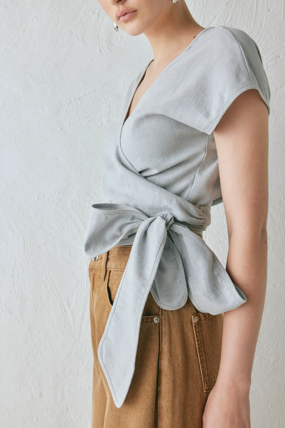 Sea Glass Wrap Top Powder sold by Verge Girl product image thumbnail 4