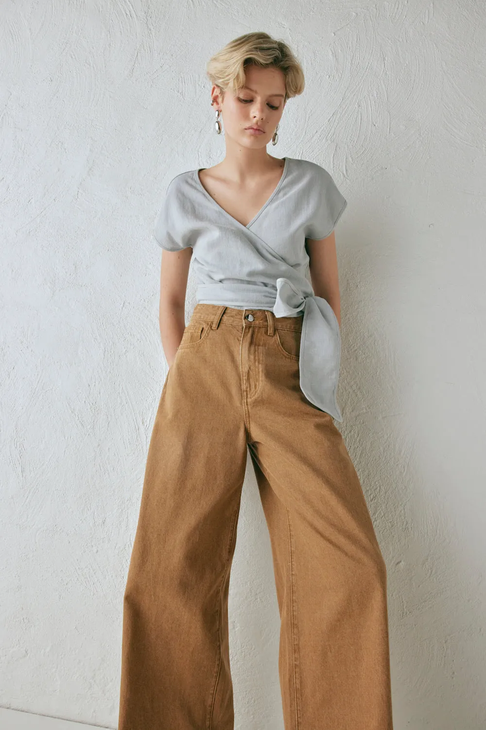 Sea Glass Wrap Top Powder sold by Verge Girl product image thumbnail 5