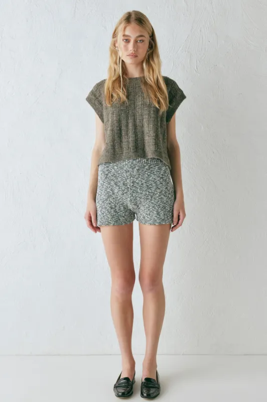 Bibi Knit Vest Marle sold by Verge Girl