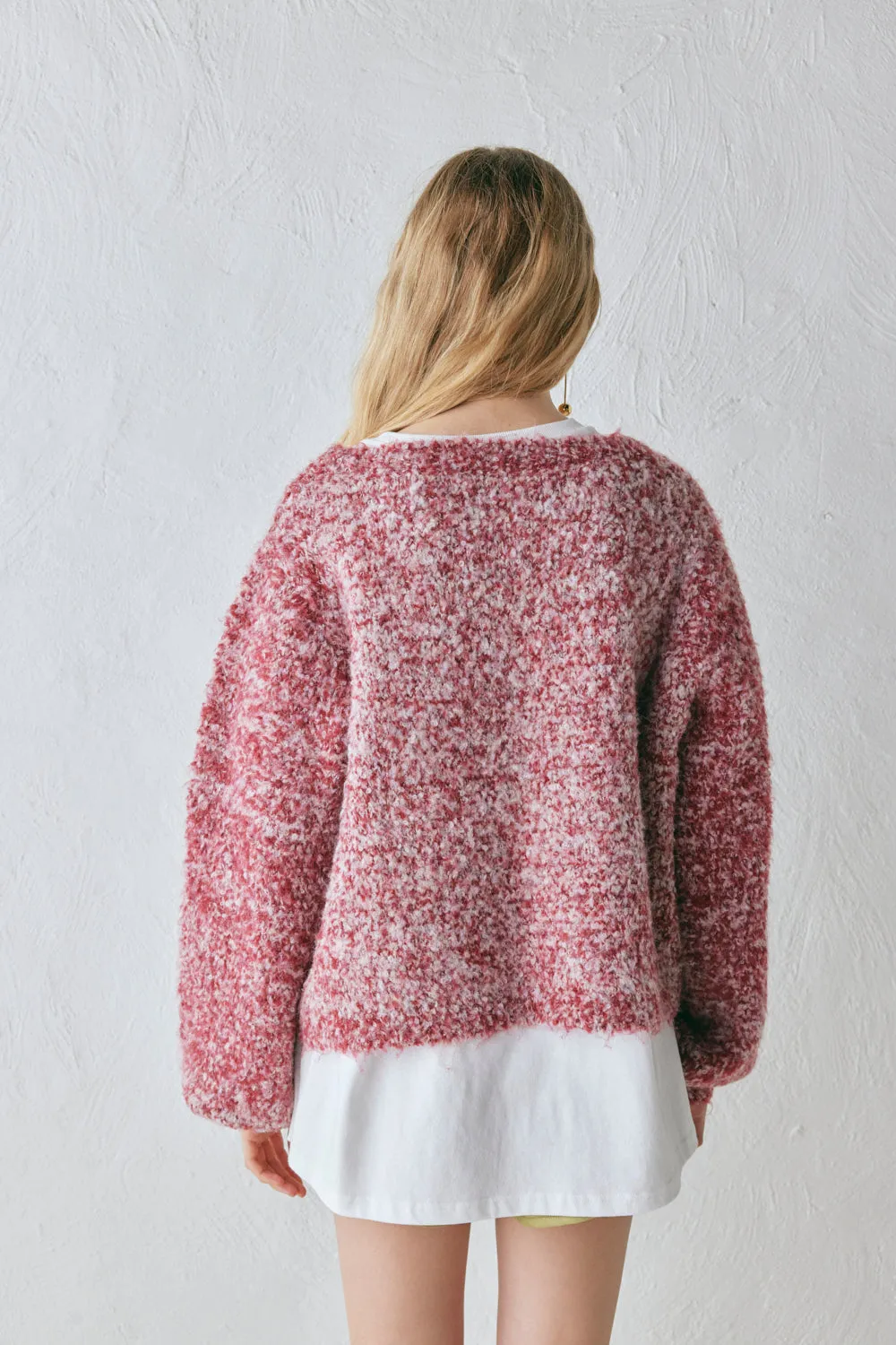 Elsie Knit Jumper Berry Marle sold by Verge Girl product image thumbnail 5