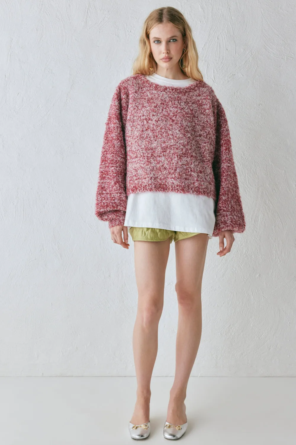 Elsie Knit Jumper Berry Marle sold by Verge Girl product image thumbnail 3