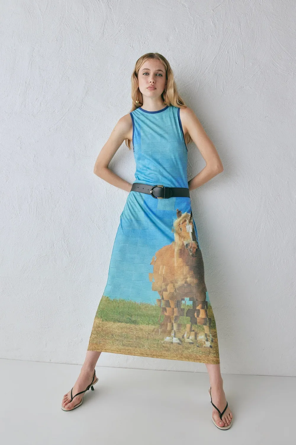 Alexia Maxi Dress Horse sold by Verge Girl