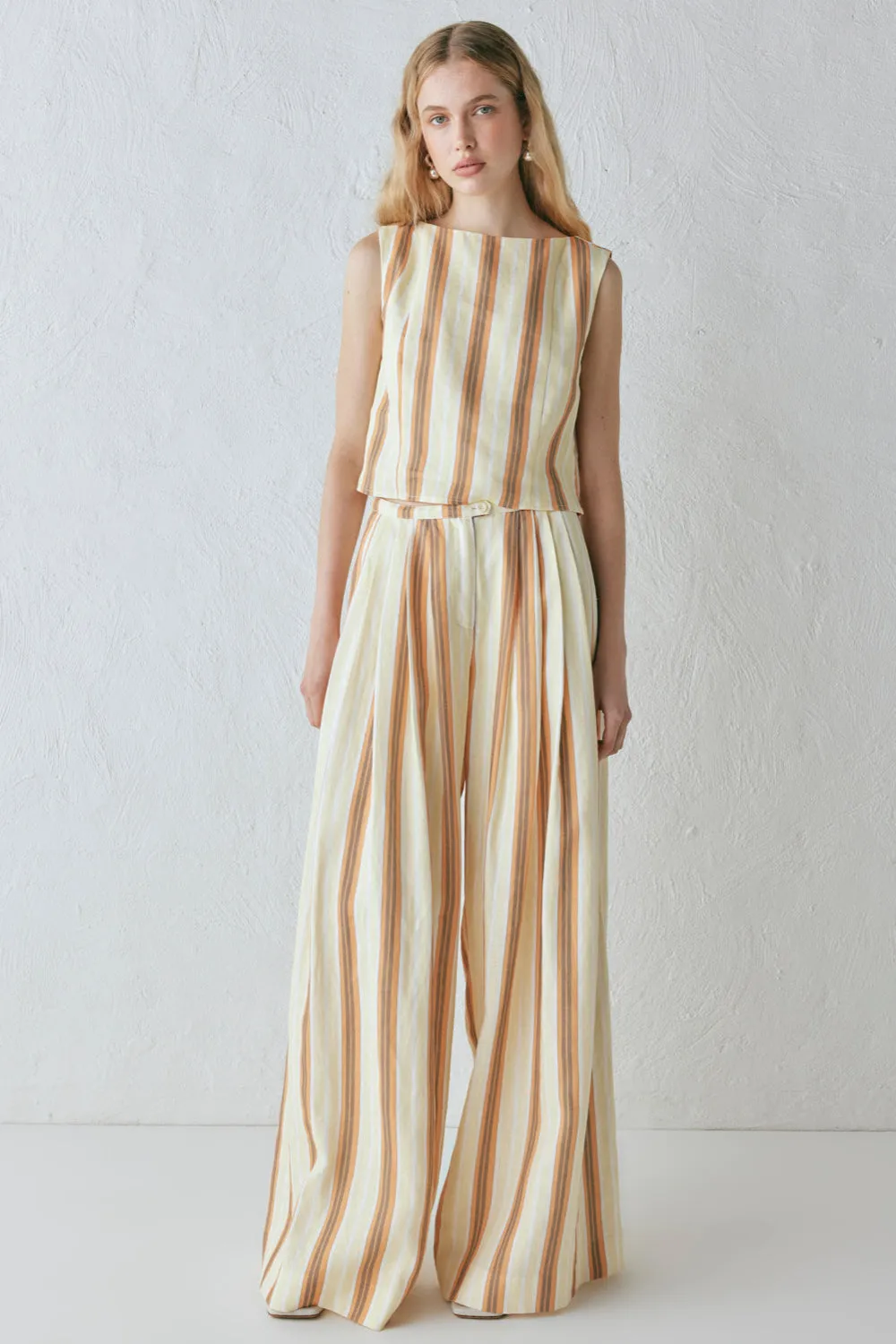 Luca Linen Pants Stripe sold by Verge Girl product image thumbnail 2